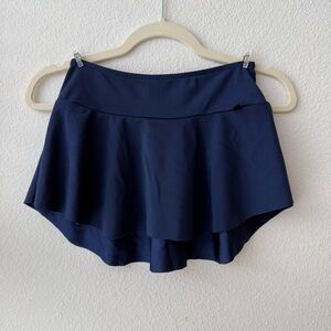 Navy mini circle pull on ballet skirt